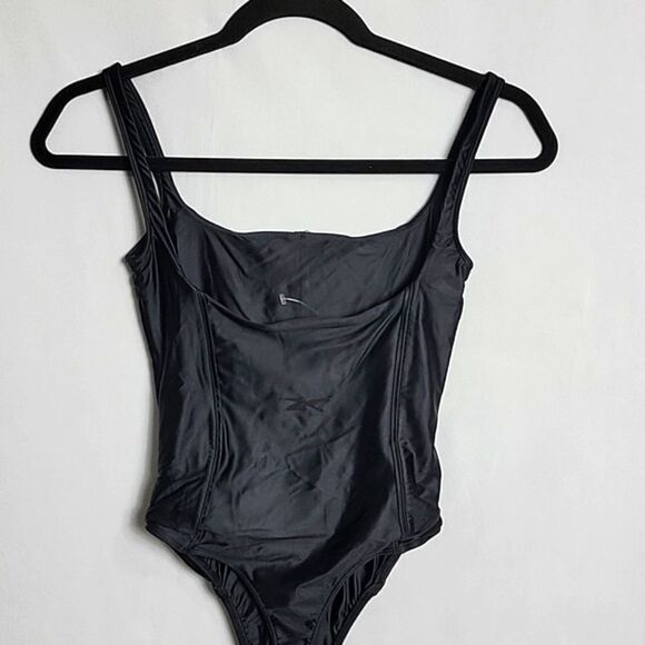 NEW.. REEBOK.. CARDI B.. black thong body suit/swimsuit.. - Picture 6 of 16